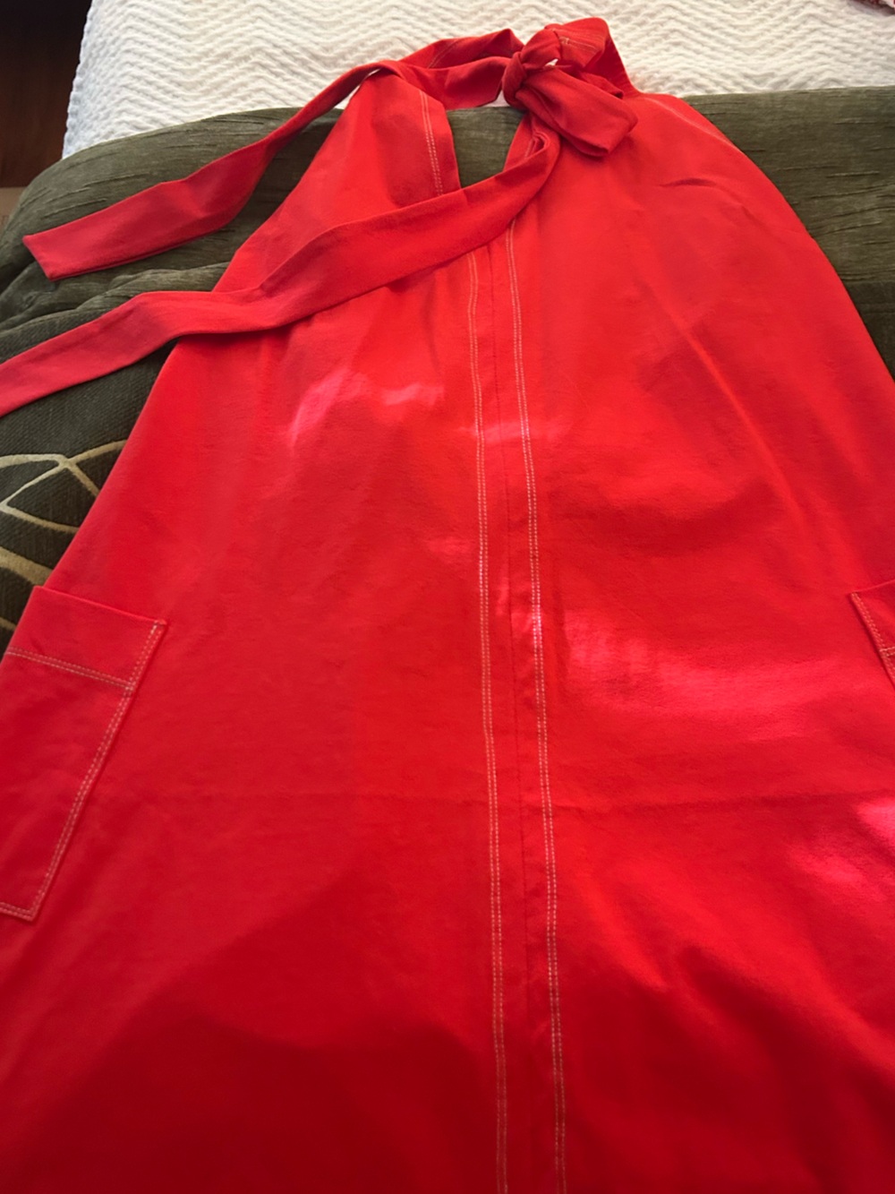 fab'rik Red maxi backless Dress